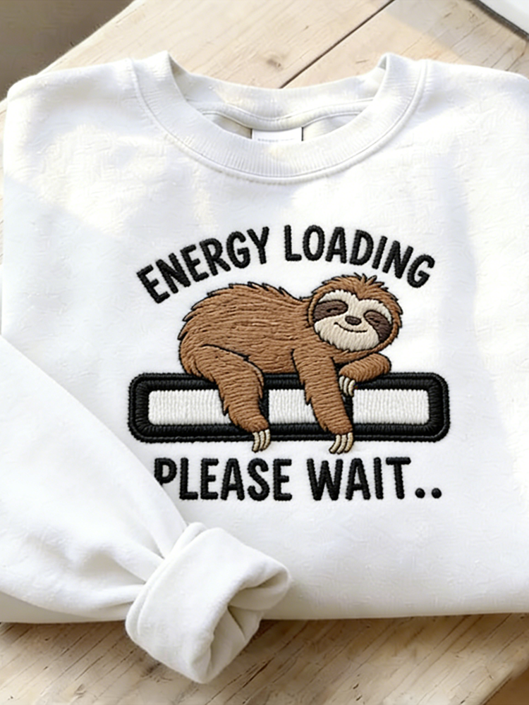 Interesting Animal Pattern Design Casual Round Neck Sweatshirt wearshes