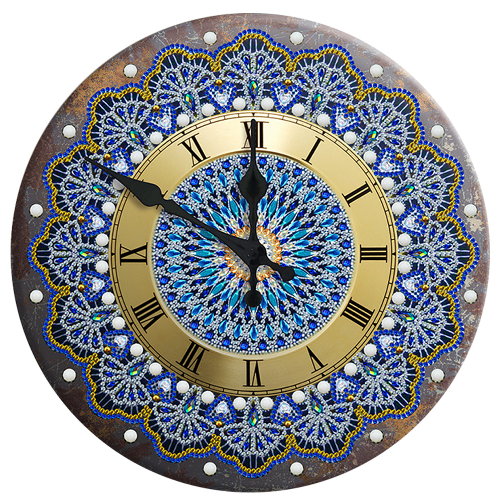 Diamond Antique Clock Partial Special Drill Metal Art Picture of Rhinestone gbfke