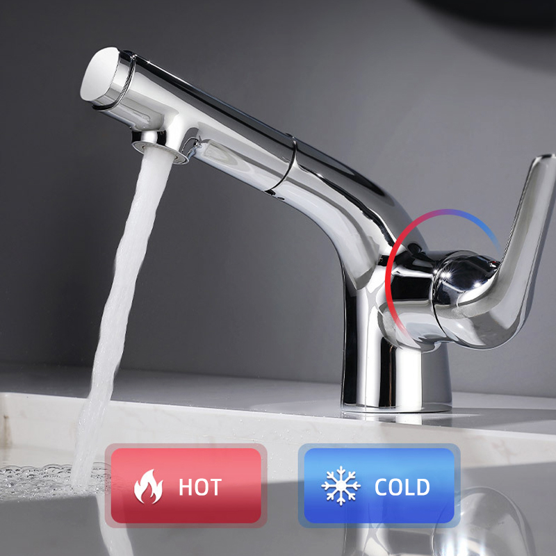 Pull Out Bathroom Faucets