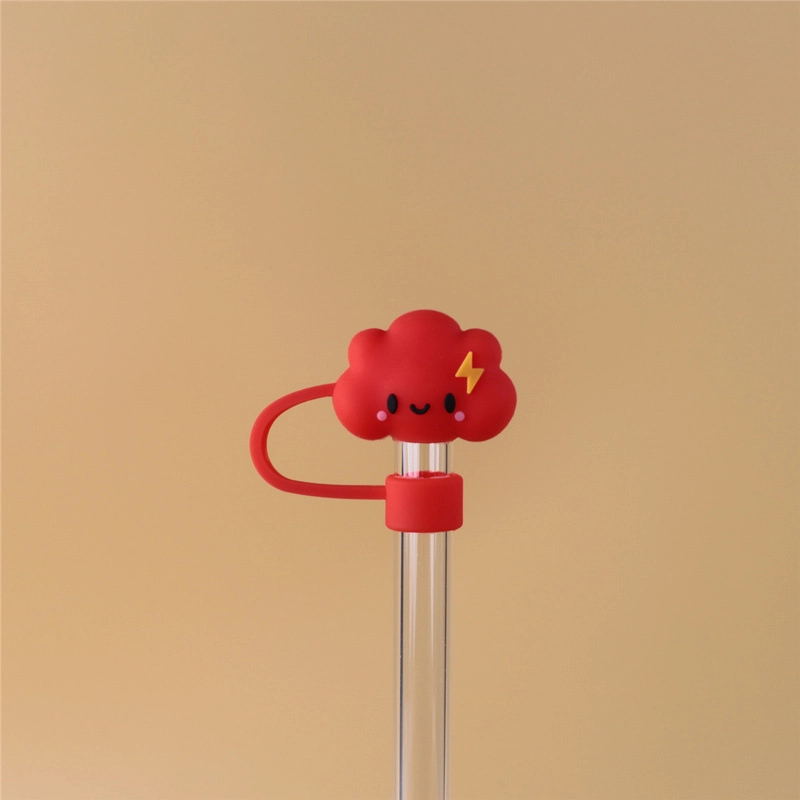 10mm Glass Straw Cap Dust Cover Stainless Steel Straw Dust Cover Dust Plug 10mm Large Diameter Milk Tea