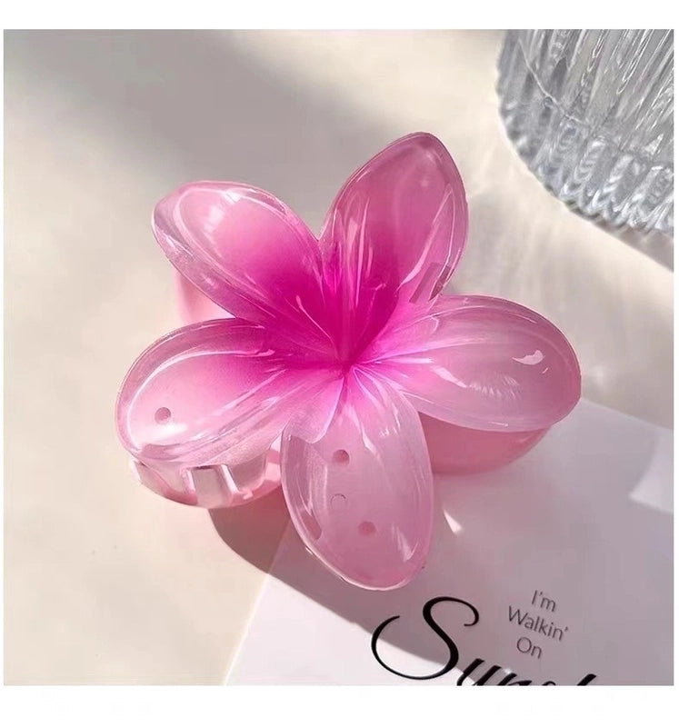 2 Pieces Women’s Sweet Flower Arylic Hair Claws