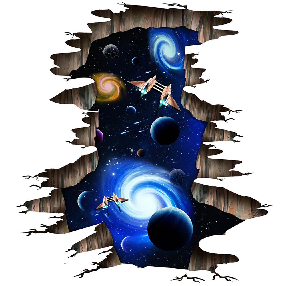 

3D Space Star Sky Wall Sticker PVC Mural Art Poster Kid Room Home Decor (A, 501 Original