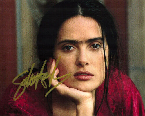 Autographed Photo Poster painting Salma Hayek Signed 8 x 10