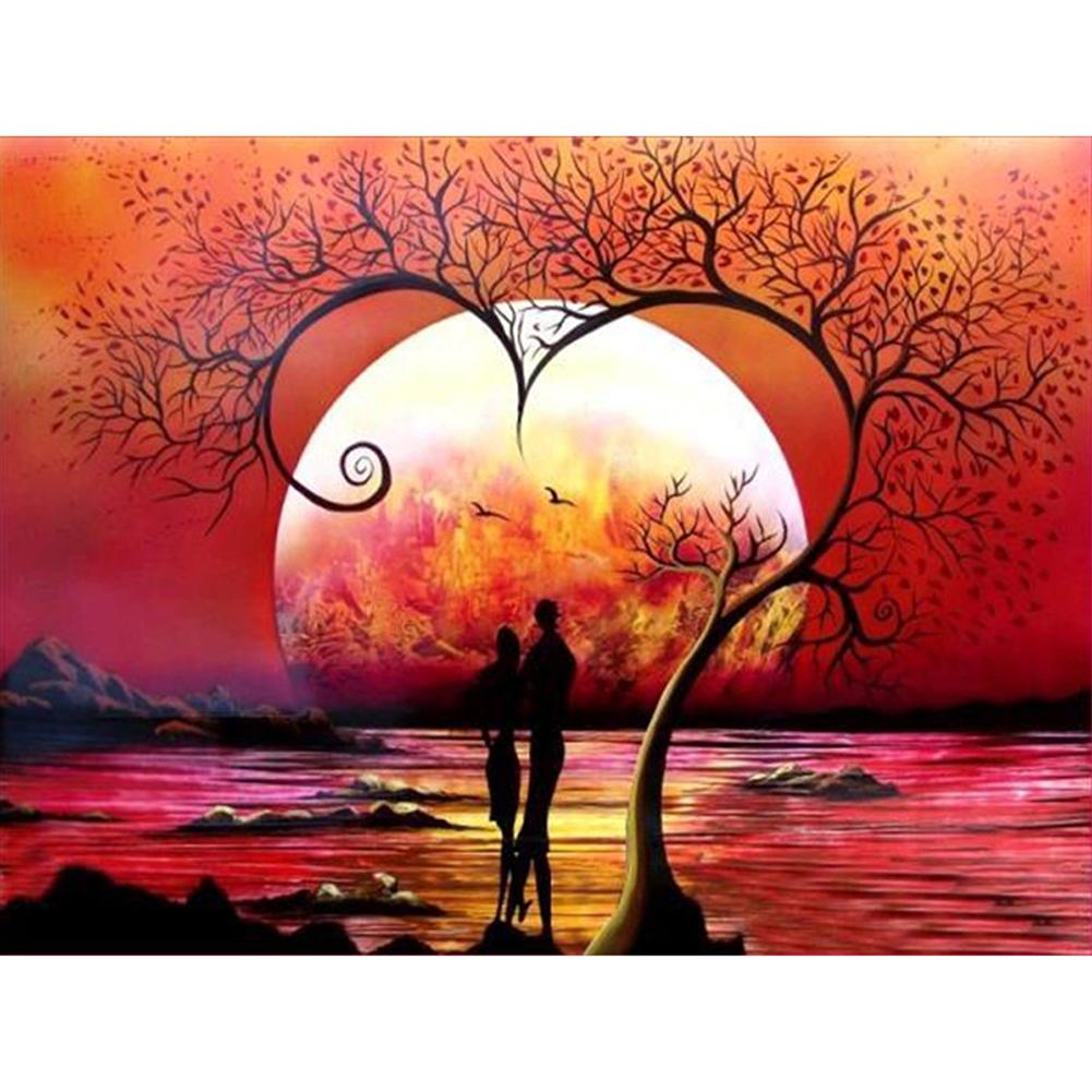 

40*30CM - Love - Round Drill Diamond Painting, 501 Original