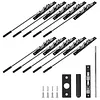 [US Local Warehouse] 10Pcs Flush Mount Extension Bolt with Rod Latch Slide Bolt Lock for French Doors