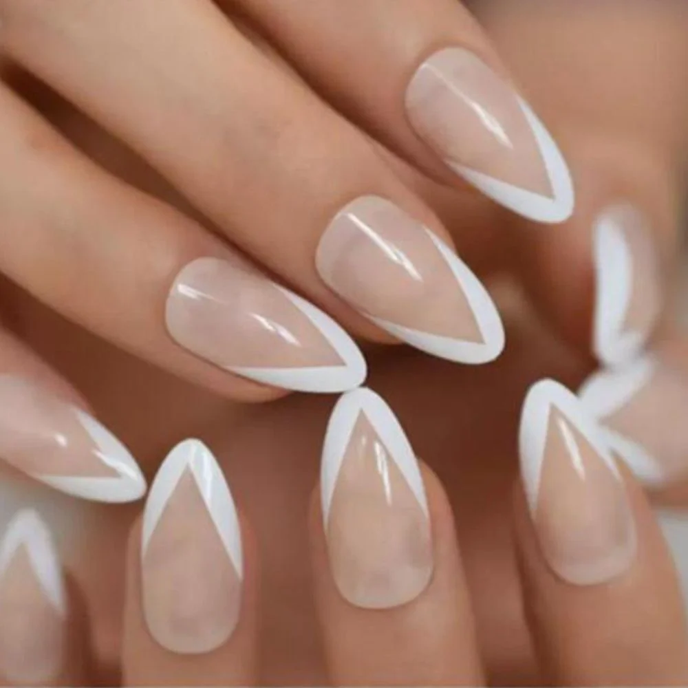 24pcs Detachable Taro Mud Purple Pearl False Nails Wearable Fake Nails Full Cover Nail Tips press on nails fake nail with design 515-1-Nail Inspo