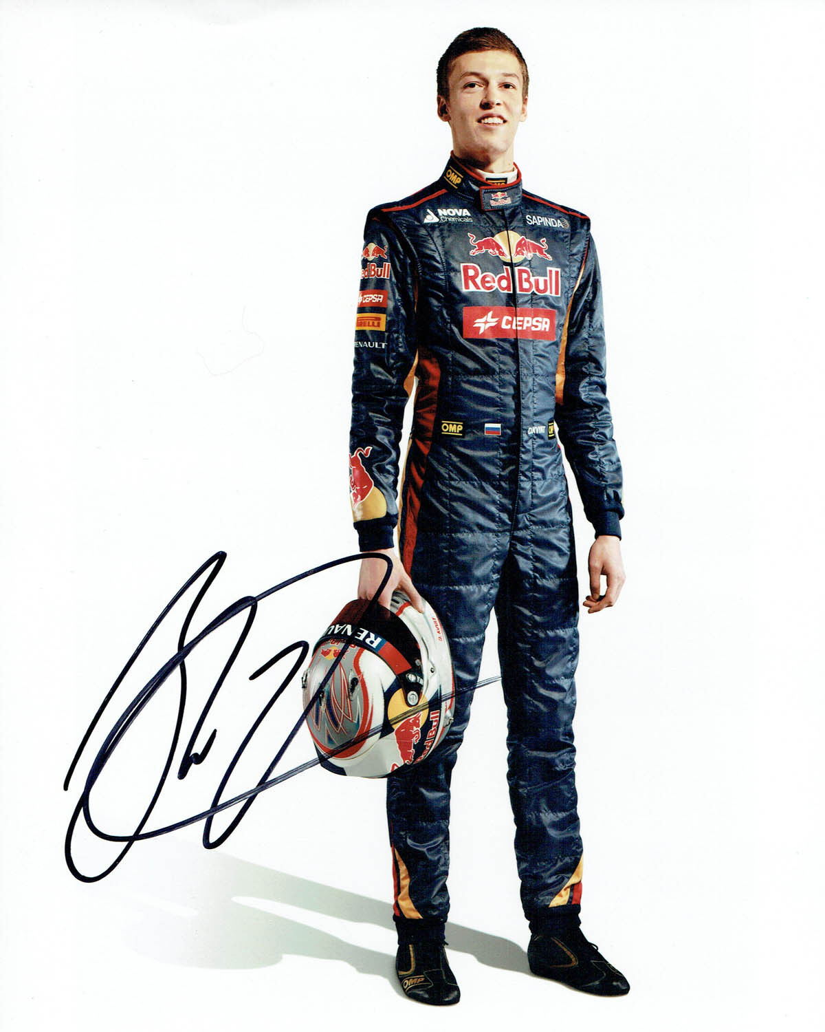 Daniil KVYAT SIGNED Autograph Red Bull F1 Driver 10x8 Portrait Photo Poster painting AFTAL COA