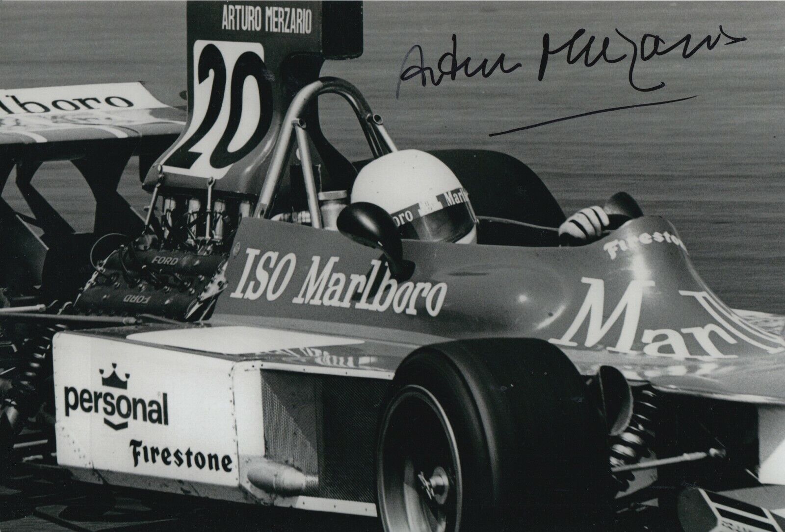 Arturo Merzario Hand Signed 12x8 Photo Poster painting - Formula 1 Autograph F1.