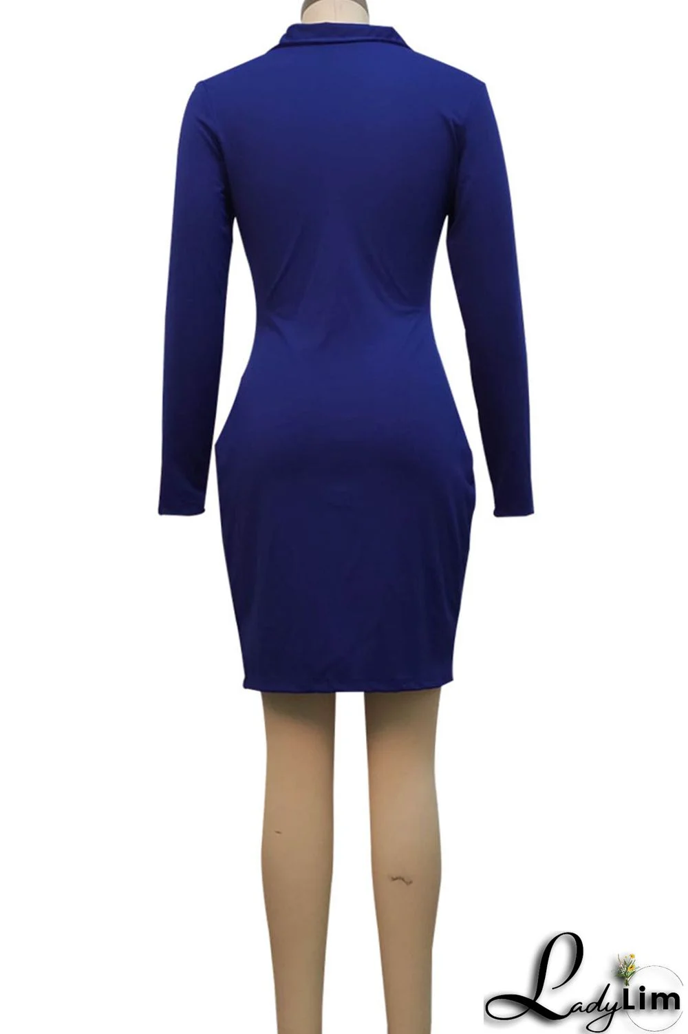 Pink Sexy Solid Split Joint Zipper Collar One Step Skirt Dresses