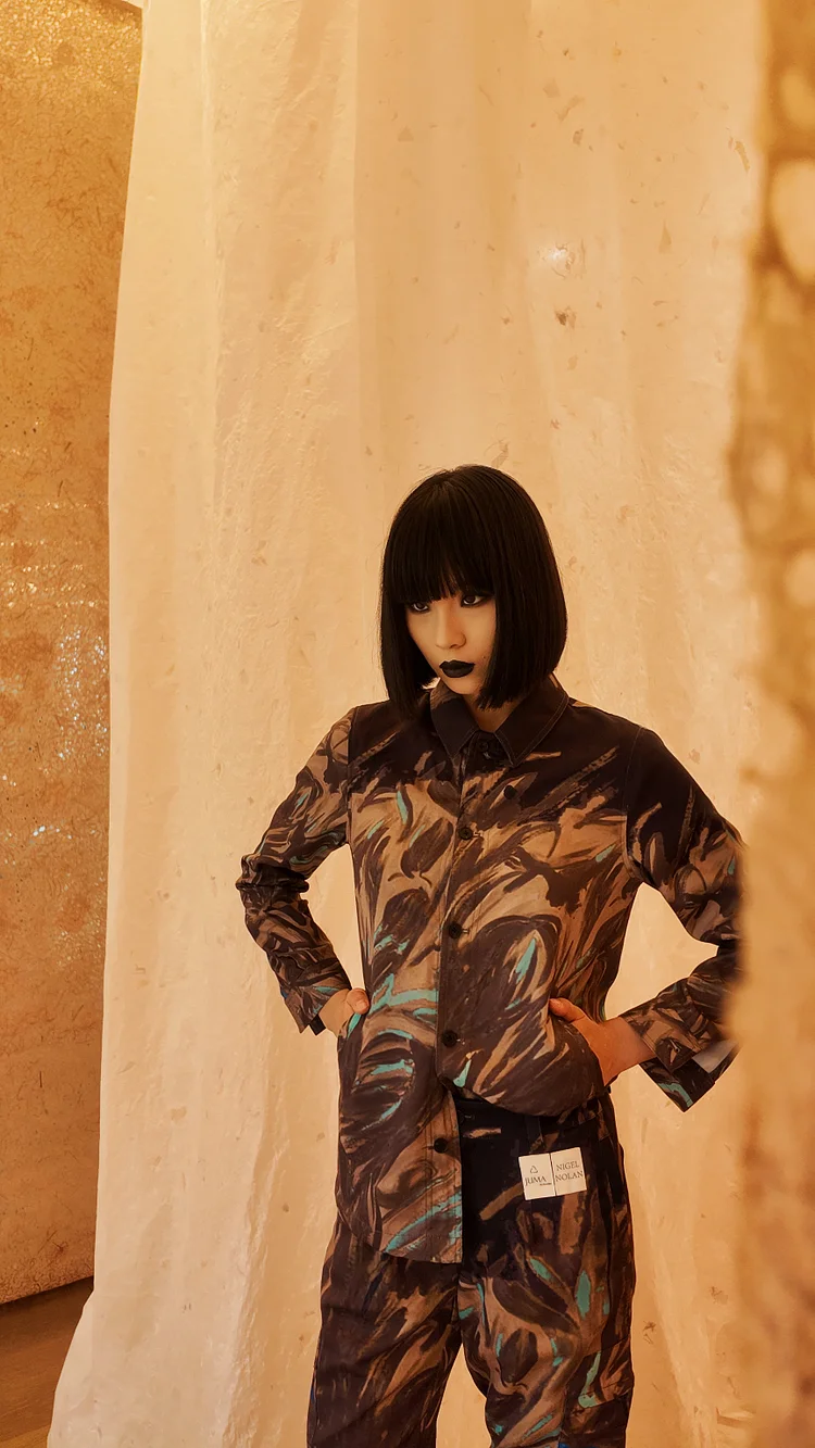 NIGEL NOLAN Button Up Jacket - 8 Recycled Water Bottles - Black