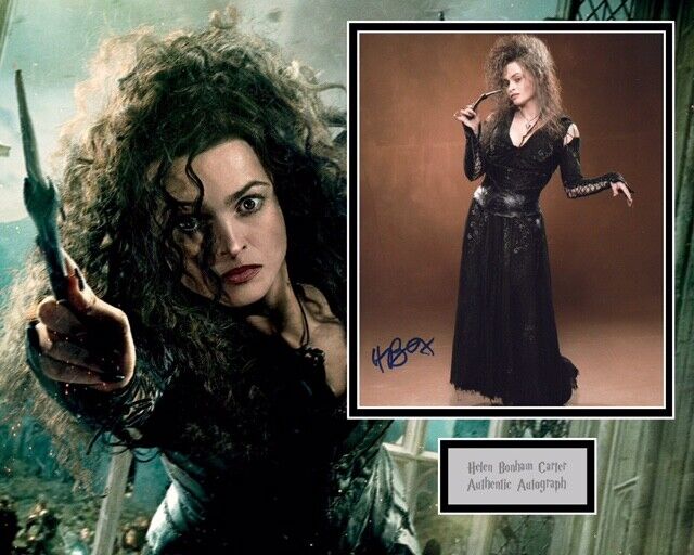 HELENA BONHAM CARTER SIGNED HARRY POTTER Photo Poster painting MOUNT UACC REG 242 (2)