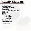 Pocket HF Antenna 1-30MHz Frequency Band Shortwave Antenna End Fed Radio Antenna