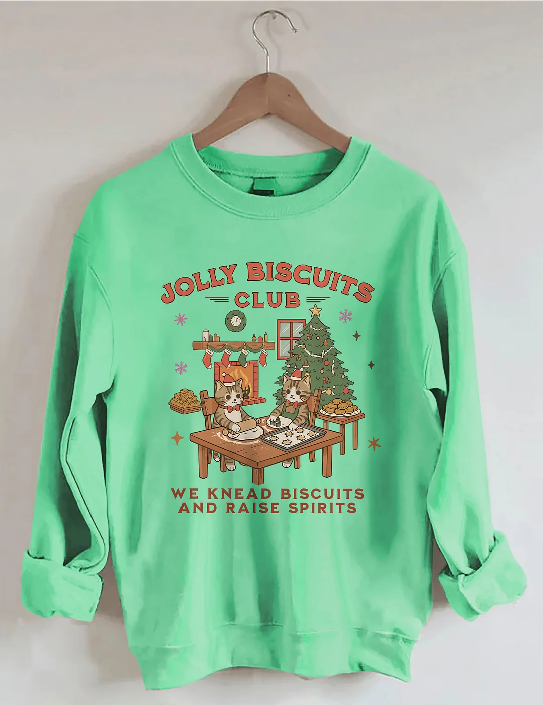 Olly Biscuits Club Cookie Kitchen Christmas Sweatshirt