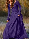 Vintage Tight Fitting Long Sleeves Maxi Dresses