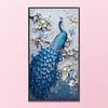 Peacock - 9CT Full Beaded Cross Stitch Kit(30x56cm)