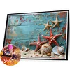 (60*40cm)Starfish - Full Round Drill Diamond Painting