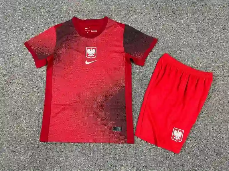 2024 Kids Poland Soccer Jersey Away
