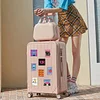 65PCS Pink Poster Transferable Stickers for DIY Project Laptop Suitcase Decorating