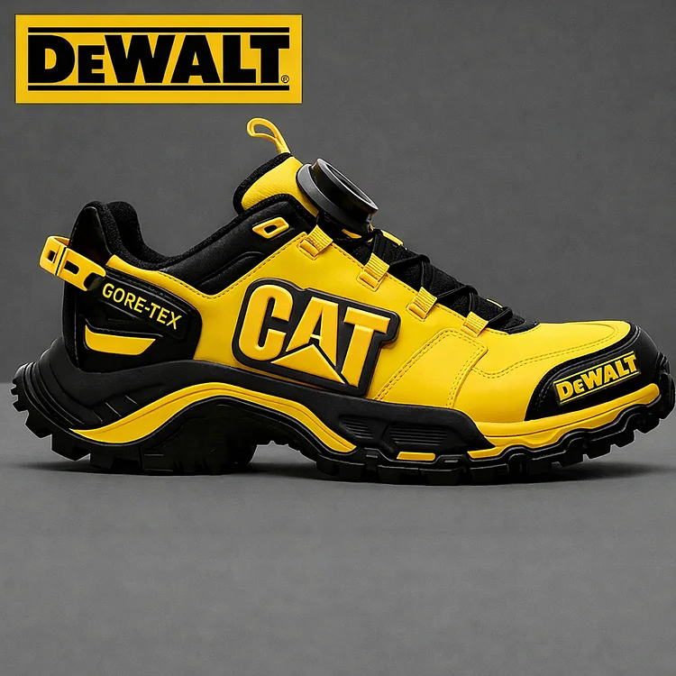 Wodoodporne i oddychające męskie buty robocze i turystyczne marek CAT&reg; i DEWALT idealnie nadają się do pracy i aktywności na świeżym powietrzu.