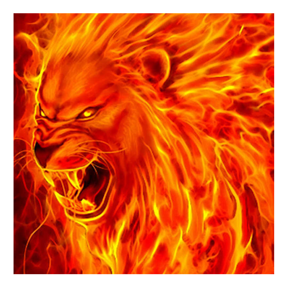 

Roaring Lion - Round Drill Diamond Painting - 30*30CM, 501 Original