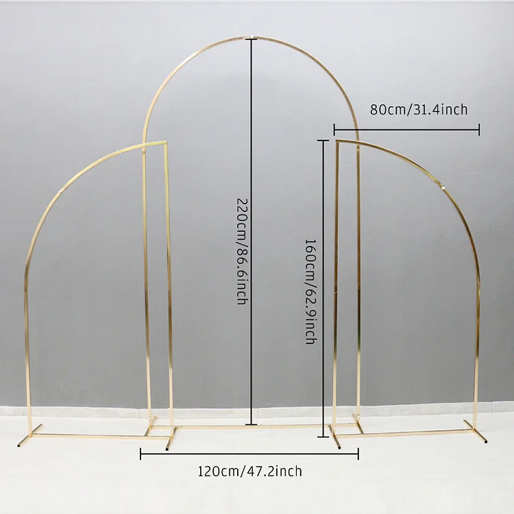 Various Gilded Shef Wedding Backdrop Arch Props Square Screen Round Circle Flower Stand Geometric Road Lead Frame Party Supply A7018 A6260 A7451