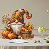 Diamond Painting Acrylic Single Sided November Gnome Ornaments Tabletop Home Office Decor
