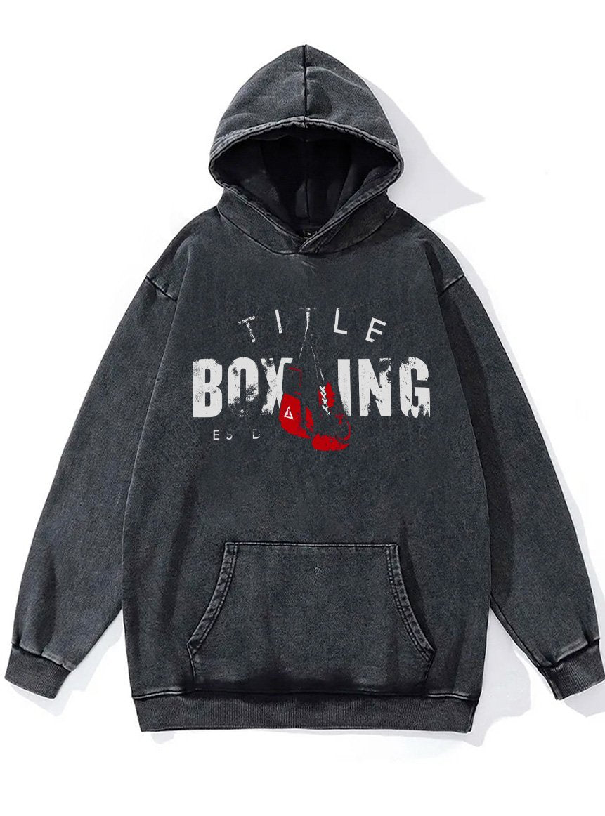 boxing Washed Gym Hoodie