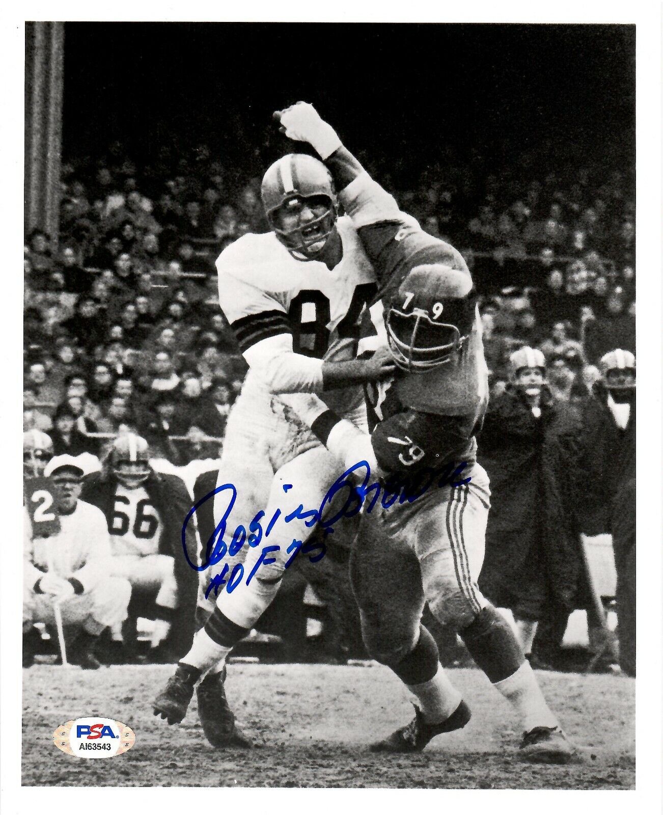 Rosie Brown autographed signed inscribed 8x10 Photo Poster painting New York Giants PSA COA