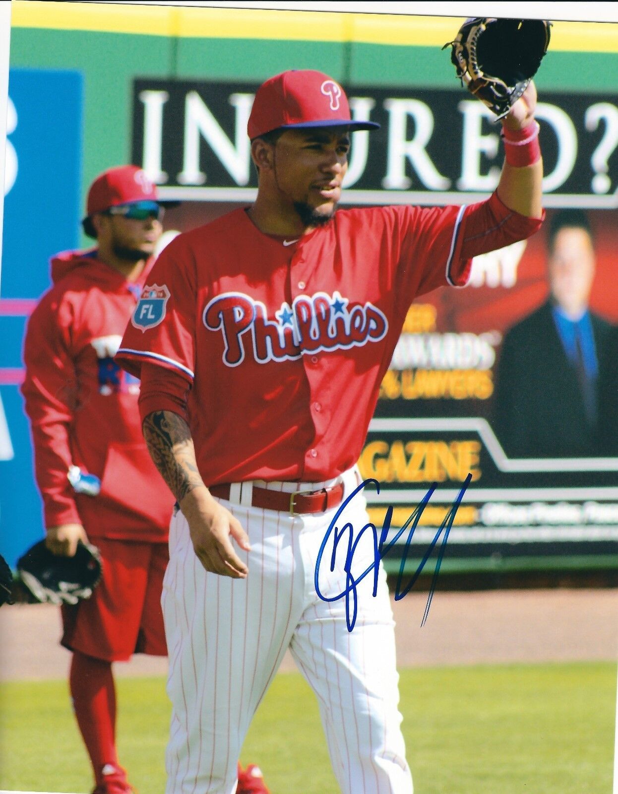 Signed 8x10 J.P. CRAWFORD Philadelphia Phillies Autographed Photo Poster painting - COA