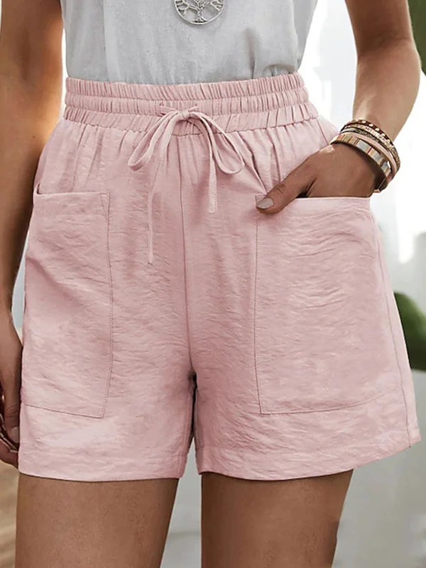 Loose Linen Casual Ladies Shorts