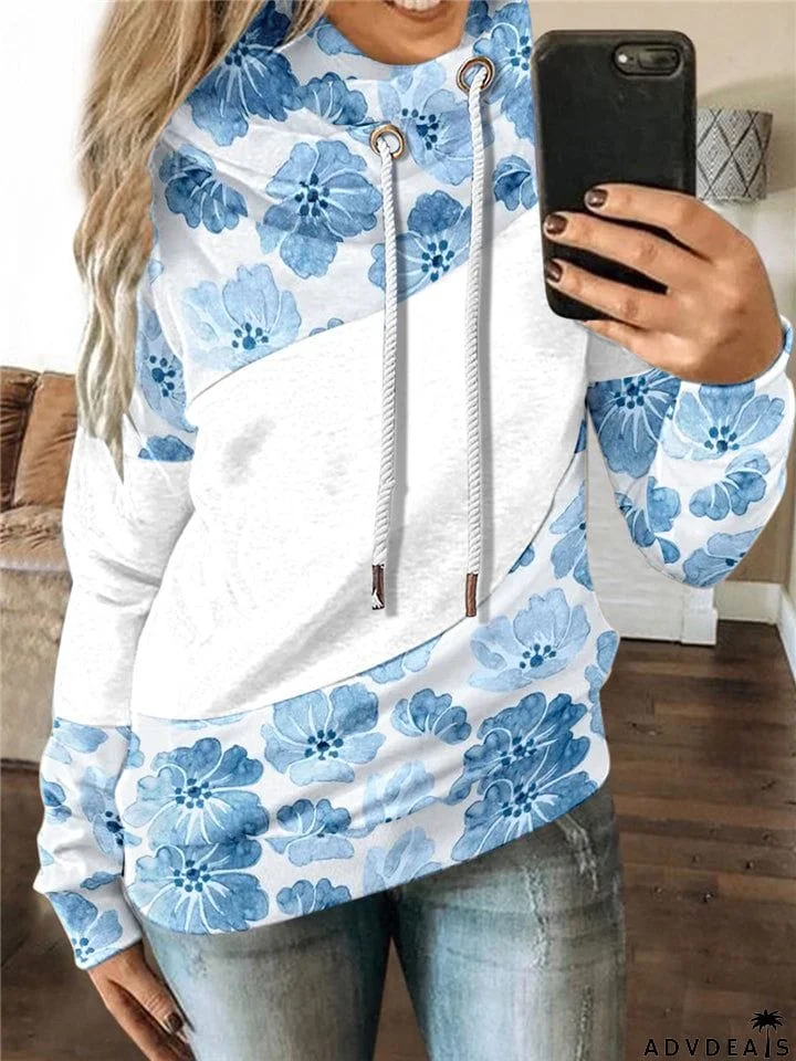 Casual Fashion Printed Long Sleeve Christmas Hoodie