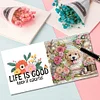 (US Local)6pcs Diamond Painting Greeting Cards DIY Diamond Art Cards Crafts (Dog Garden)