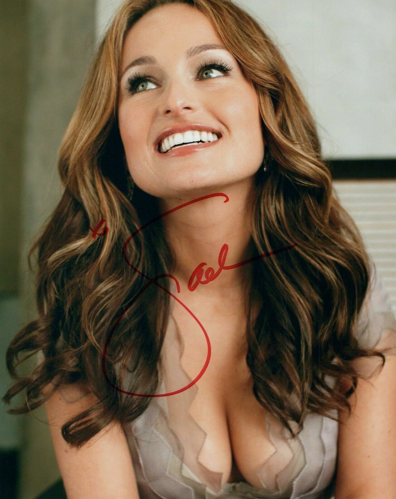 Giada de Laurentiis authentic signed autographed 8x10 Photo Poster paintinggraph holo COA