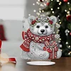 Diamond Painting Acrylic Winter Bear Desktop Diamond Art Kits for Table Decor