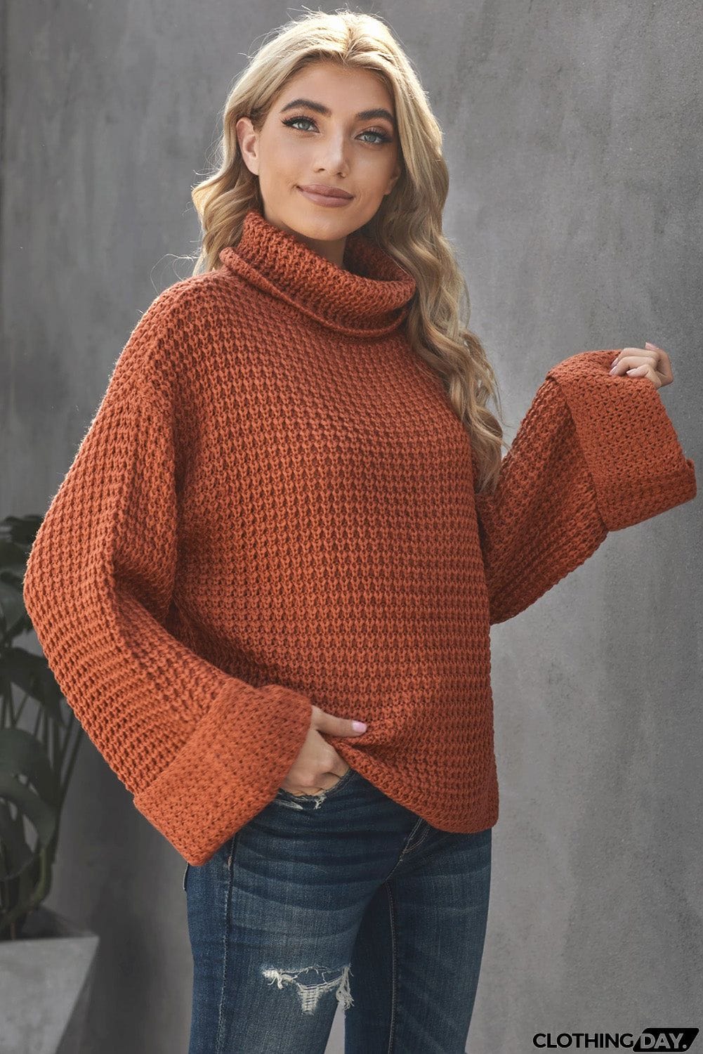 Turtleneck Knitted Sweater