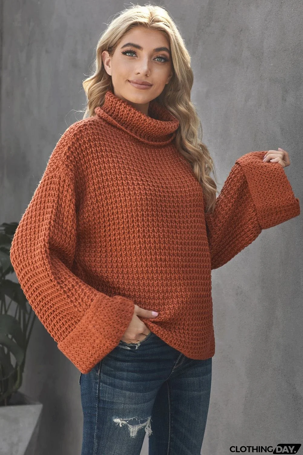 Turtleneck Knitted Sweater