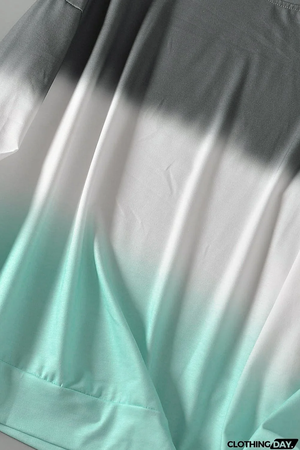 Multicolour Color Block Tie Dye Pullover Sweatshirt