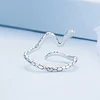 925 Sterling Silver Wrap Snake Design   Ring 