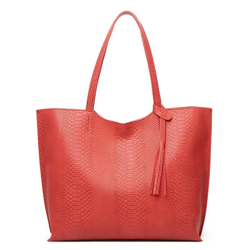 Fashion Snake Print Tote Bag