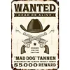 Wanted - Vintage Metal Signs - 20*30cm/30*40cm - Western