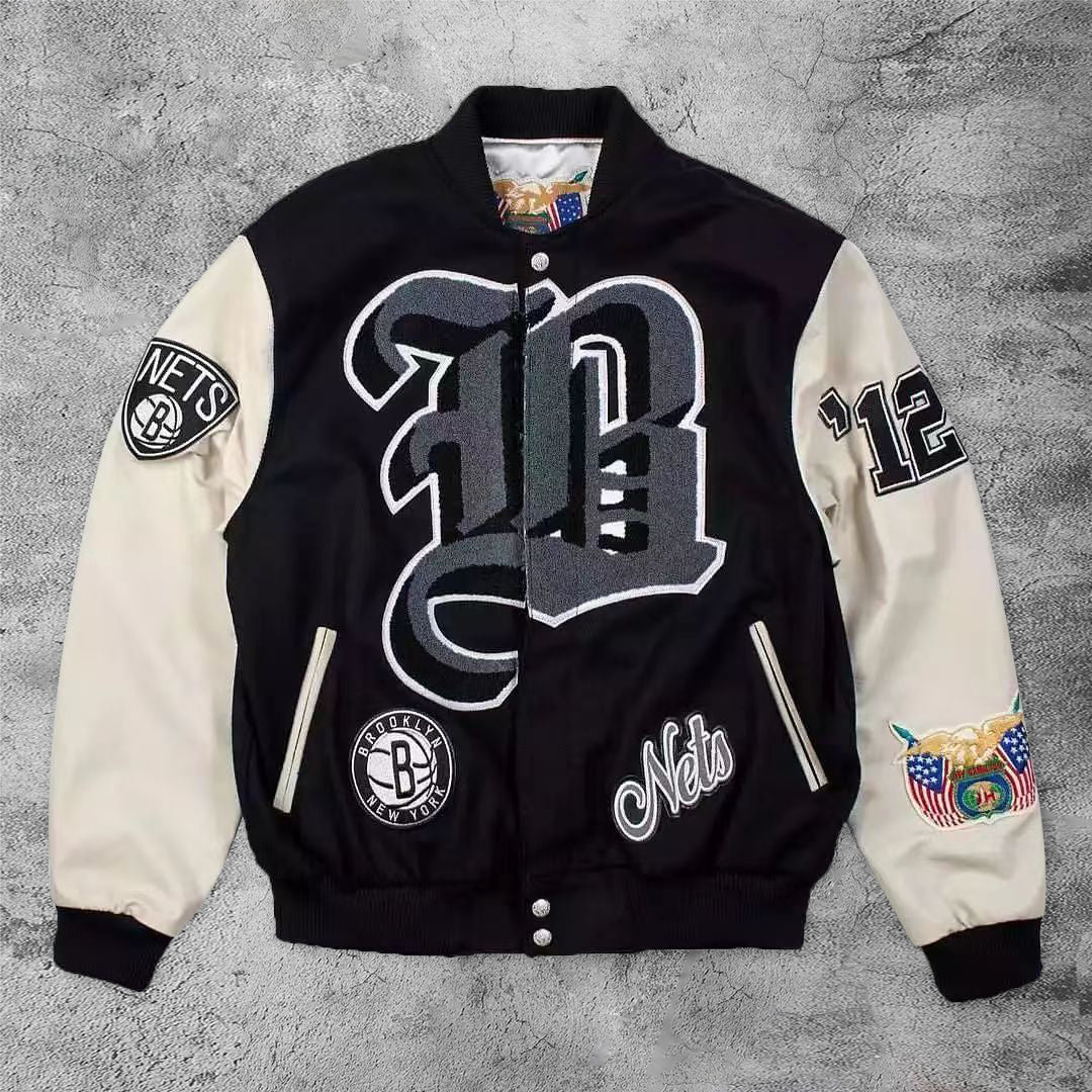 Casual No. 12 varsity rugby baseball jacket