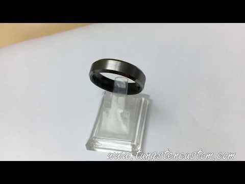 6MM 8MM Brushed Surface With Beveled Edge Tungsten Carbide Rings Men Wedding