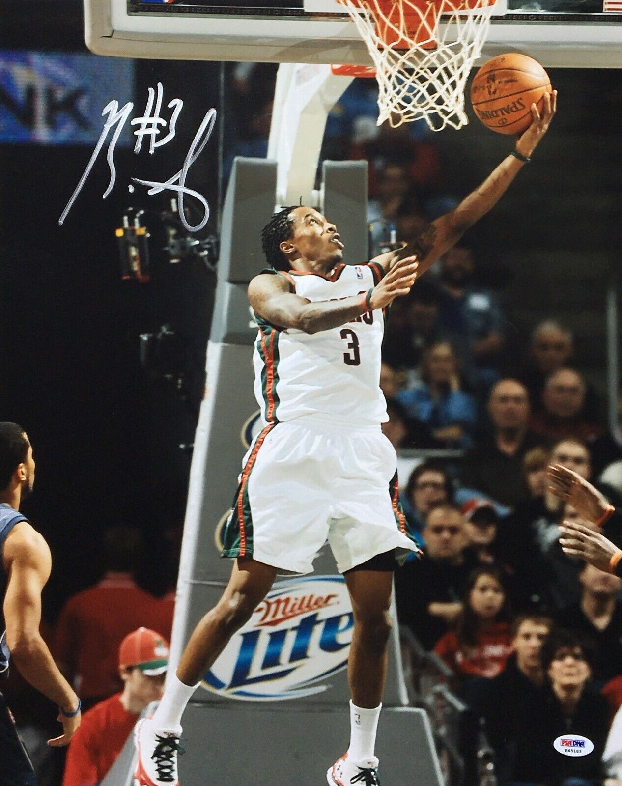 Brandon Jennings Signed 16x20 Photo Poster painting *Rookie Graph PSA R65185