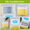 15L Camping Cooler Box Insulated Ice Chest Portable Ice Bucket for Outdoor Use