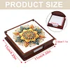 Wooden 5D Diamond Painting Kit Note Box DIY Diamond Art Notepad Box (Pattern)