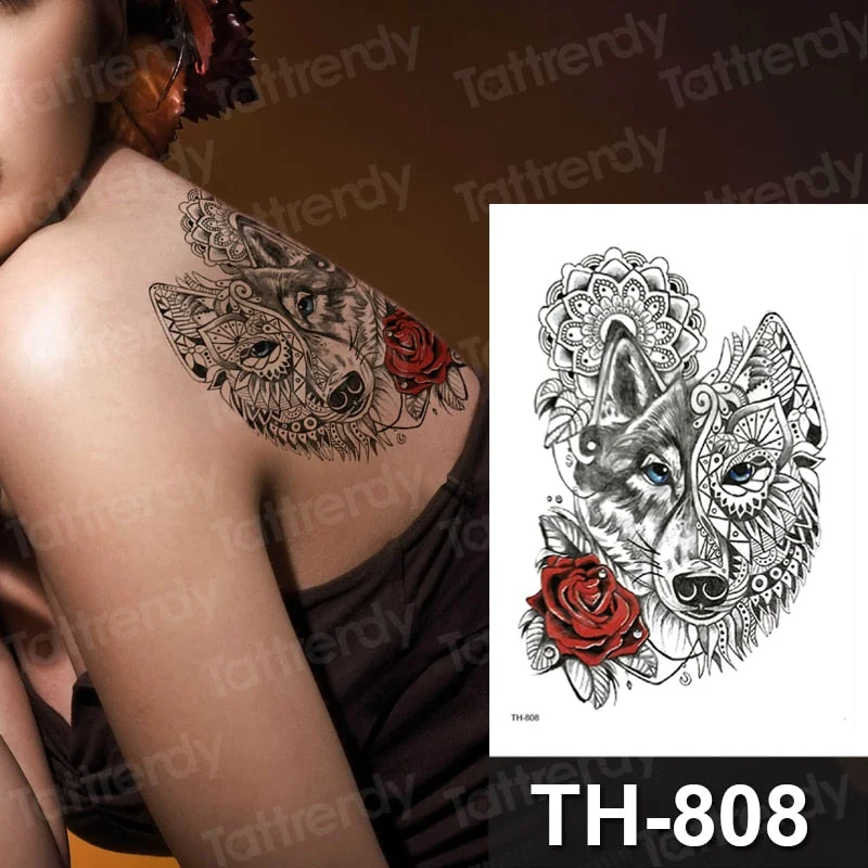 sexy temporary tattoo flower swallow fish tattoo watercolor stretch flower tattoo designs animals waterproof tatoo fake body art