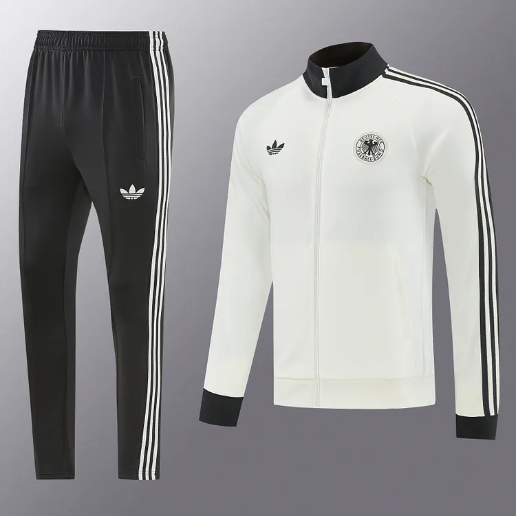Germany 2026 World Cup White Tracksuit【Jacket + Pants】1:1 Thai Quality