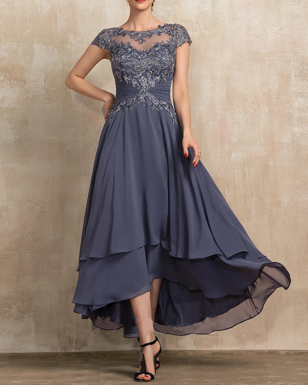 Fashion Elegant Embroidered Large Skirt Dress