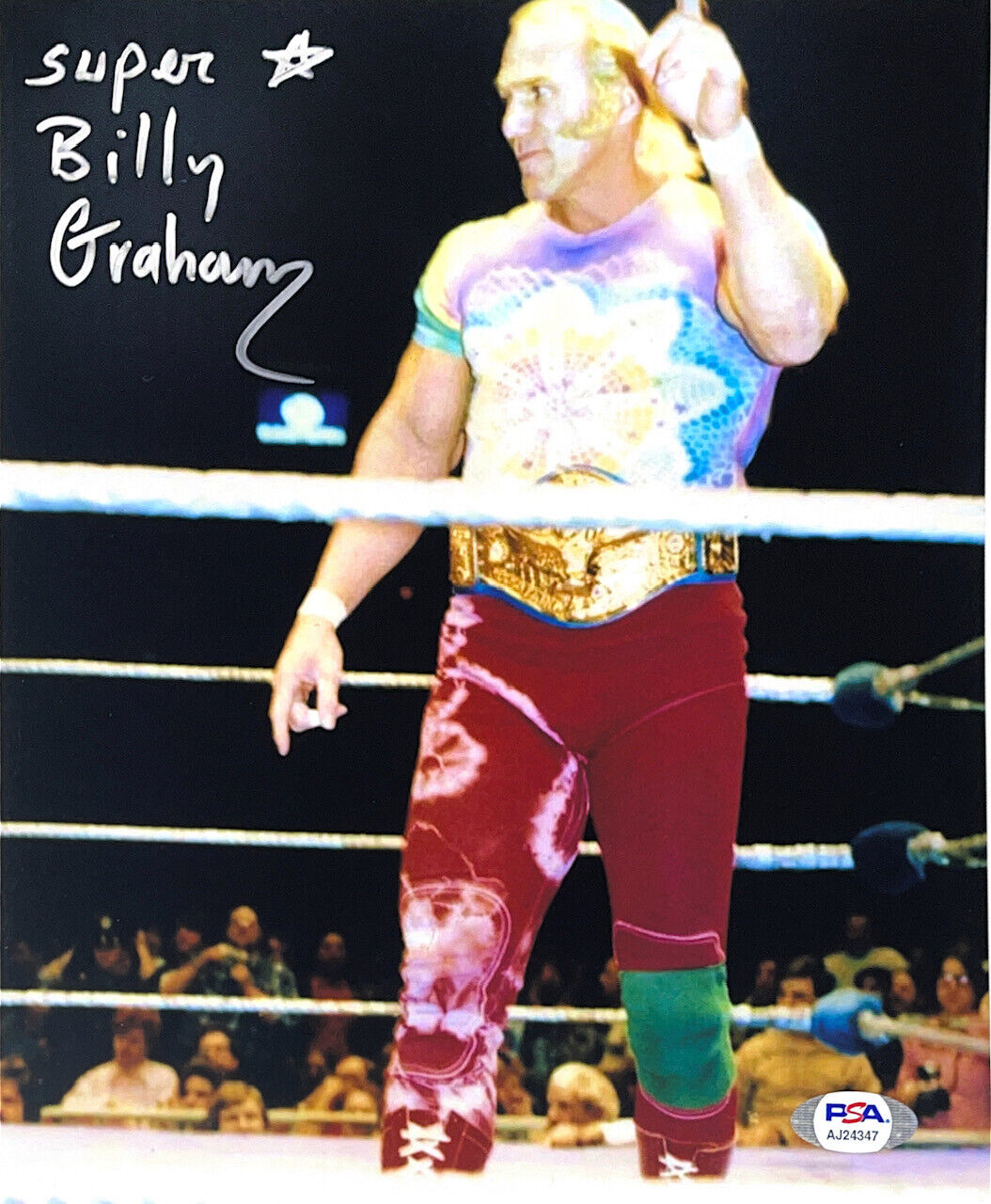 WWE BILLY GRAHAM HAND SIGNED AUTOGRAPHED 8X10 Photo Poster painting WITH PSA DNA COA RARE 20