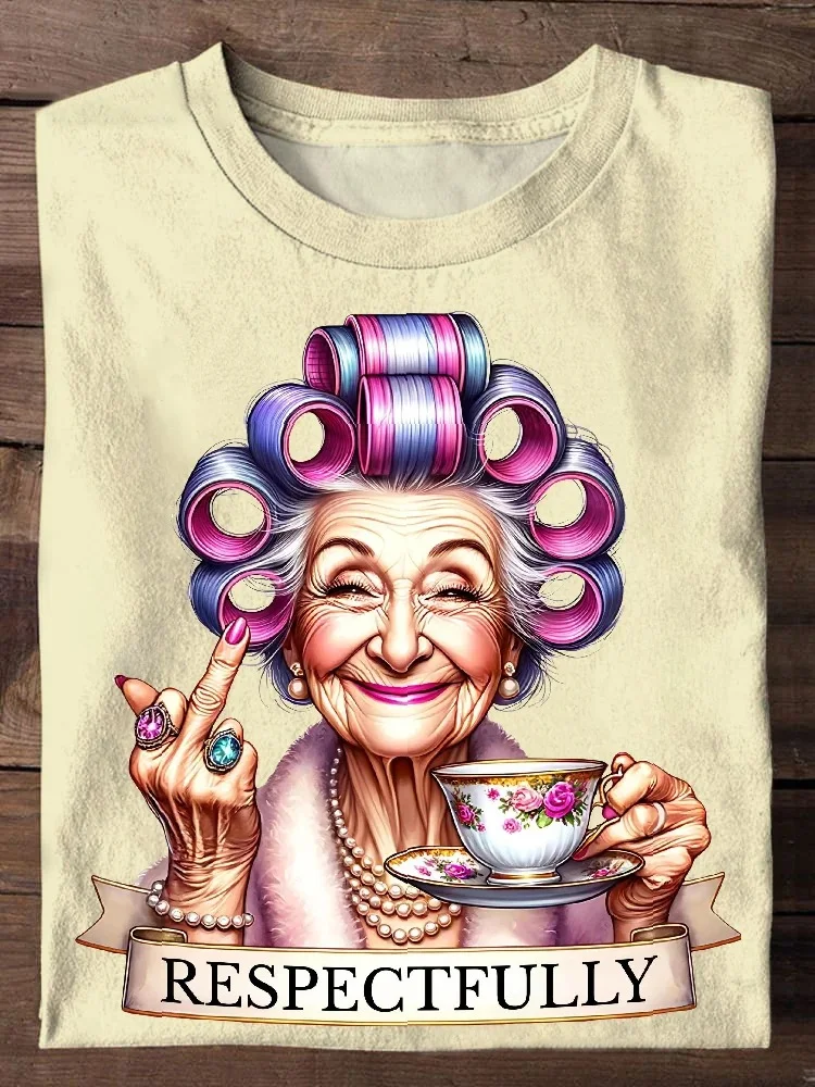 Teecade Teecade Vintage Funny Respectfully T-shirt